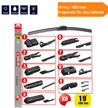 APARATLI ÖN MUZ SİLECEK 19 İNÇ/480 MM
