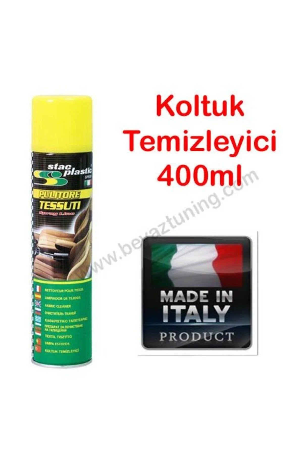 KOLTUK VE DÖŞEME TEMİZLEYİCİ 400ML STAC PLASTİC