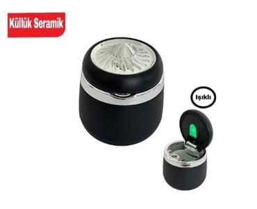 KÜLLÜK 3 RENK IŞIKLI PORTATİF LÜX SERAMİK SİLVER
