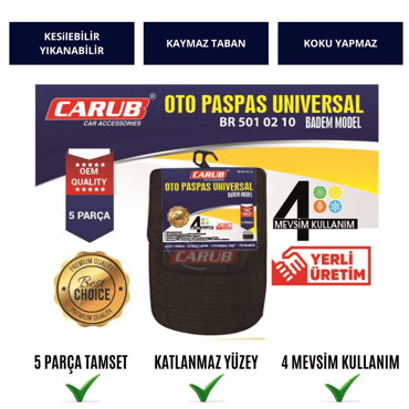 PASPAS UNİVERSAL BADEM MODEL 5 PARÇA